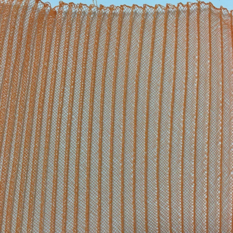 fluro orange 6" / 16cm Pleated Crinoline with Draw-String