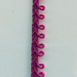 Braid Loops - hot pink loops
