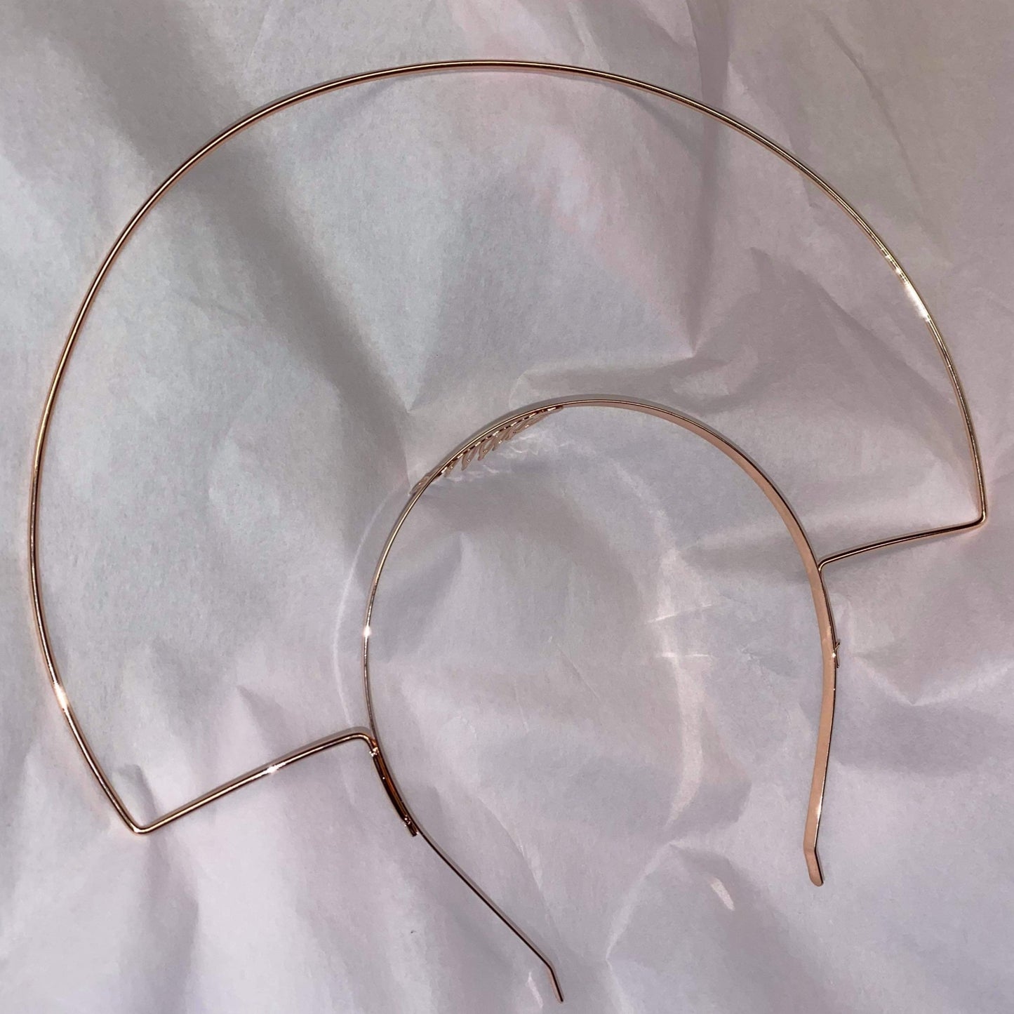 Metal Halo Headbands silver square