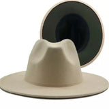 Blocked Hat Base: Double-blocked Ottway trilby fedora green cream
