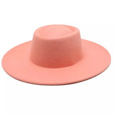 rosy peach Blocked Hat Base: Spanish Pork Pie