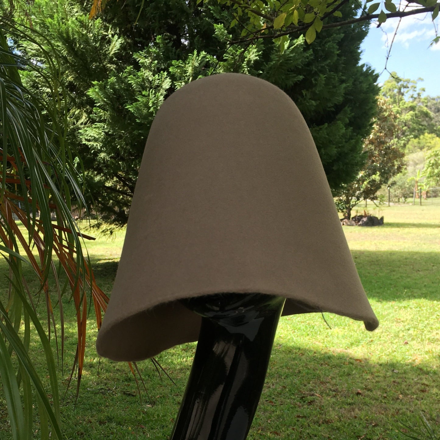 coffee fur felt hoods