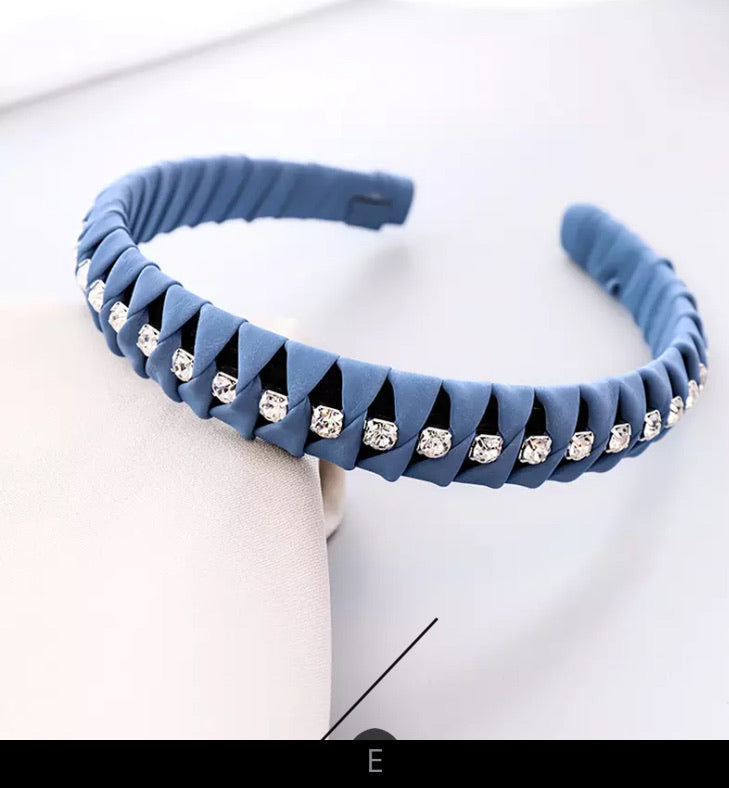 Faux Leather Wrapped Crystal Headbands - AU