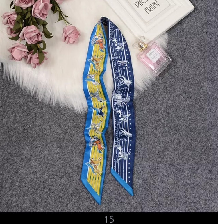 Hat Band Ribbon - Silk Horse Design - AU