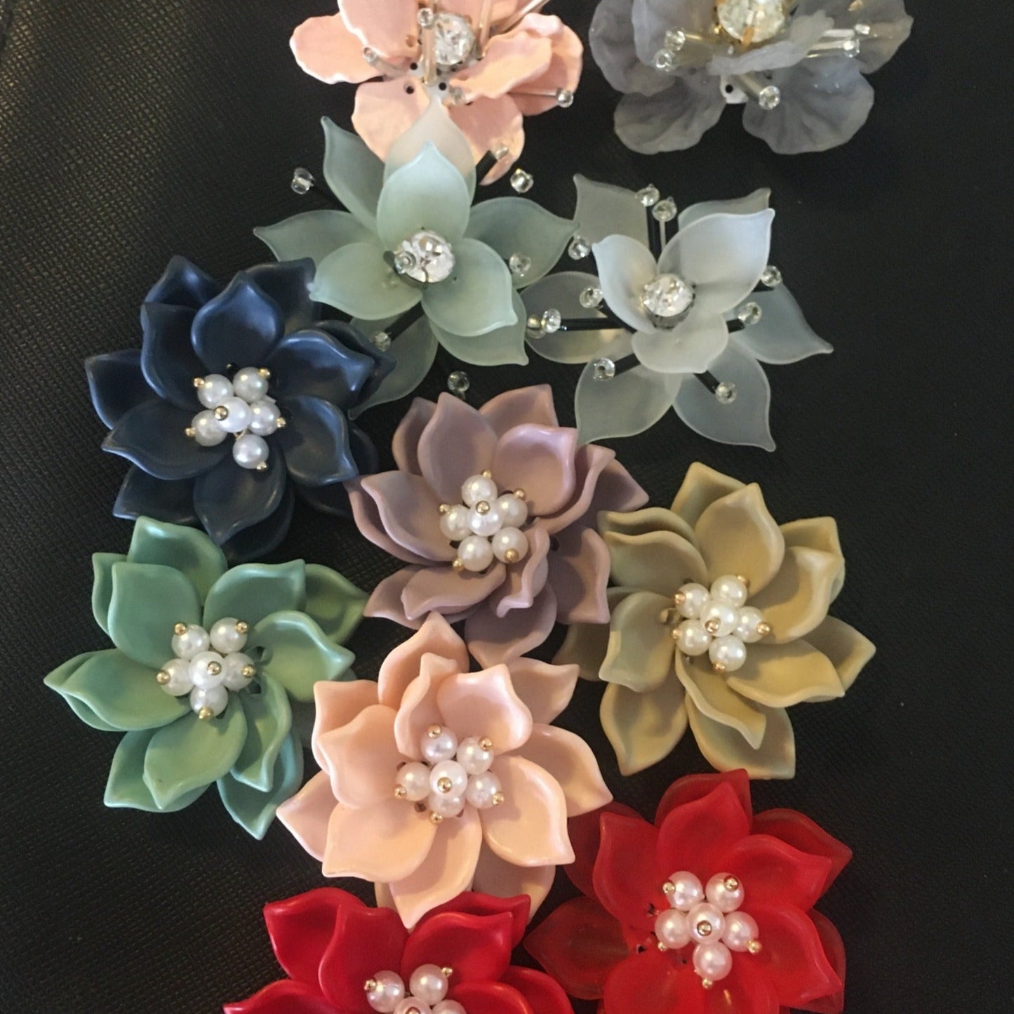 Acrylic Petal Flowers combo large