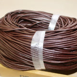brown round 5mm leather cord