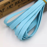 light blue  10mm Faux Leather Bias Tape 