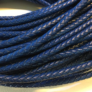 Braided leather cord round combo