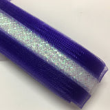 purple 4cm Crinoline Braid with Shimmer Insert 