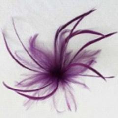 Dyed Feather Flower (F0024) - AU - B Unique Millinery