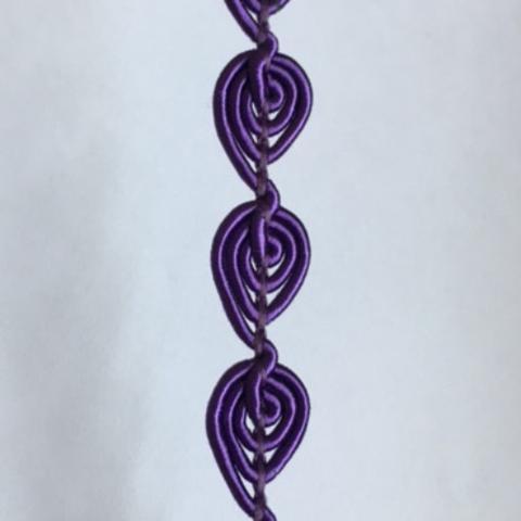 Braid Shells (1cm) - purple