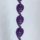 Braid Shells (1cm) - purple
