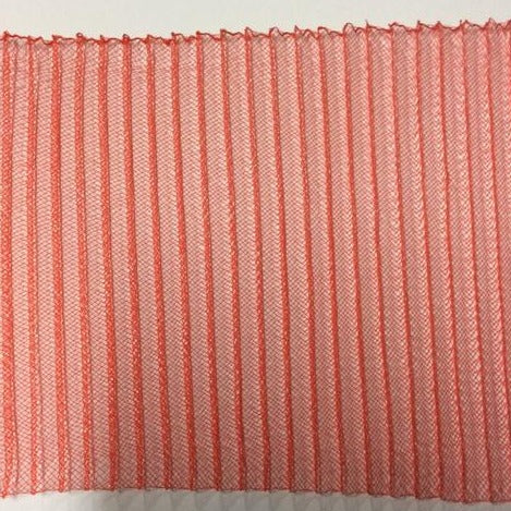 red 6" / 16cm Pleated Crinoline with Draw-String