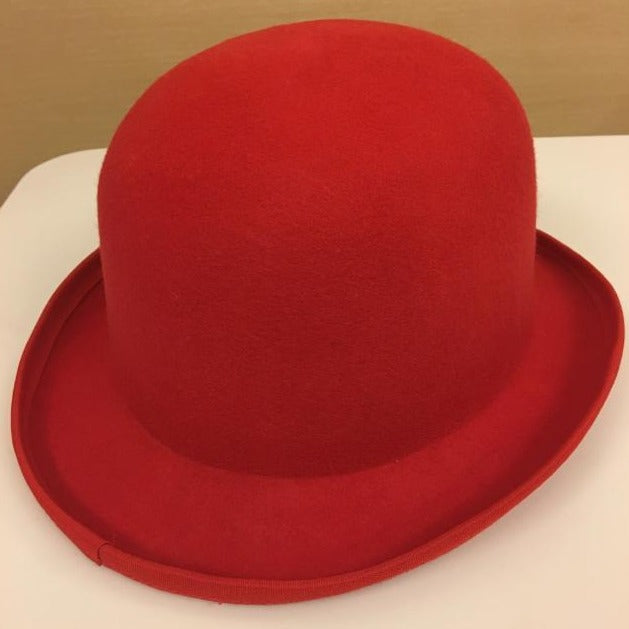 Bribie - Wool Felt Blocked Hat Base - red