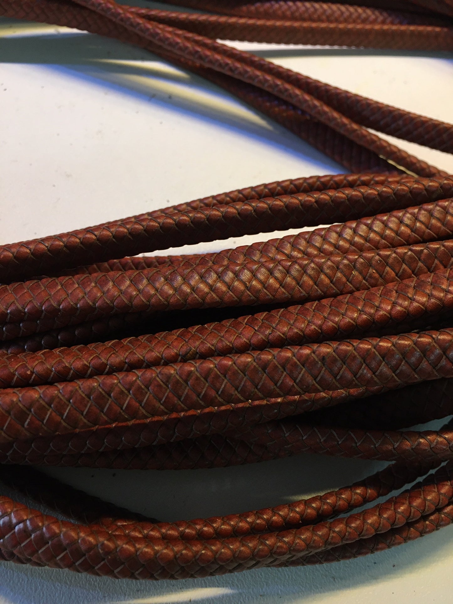 Flat Braided Leather Cord - AU