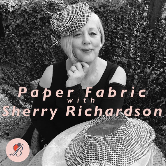 Sherry Richardson with B Unique Paper Fabric
