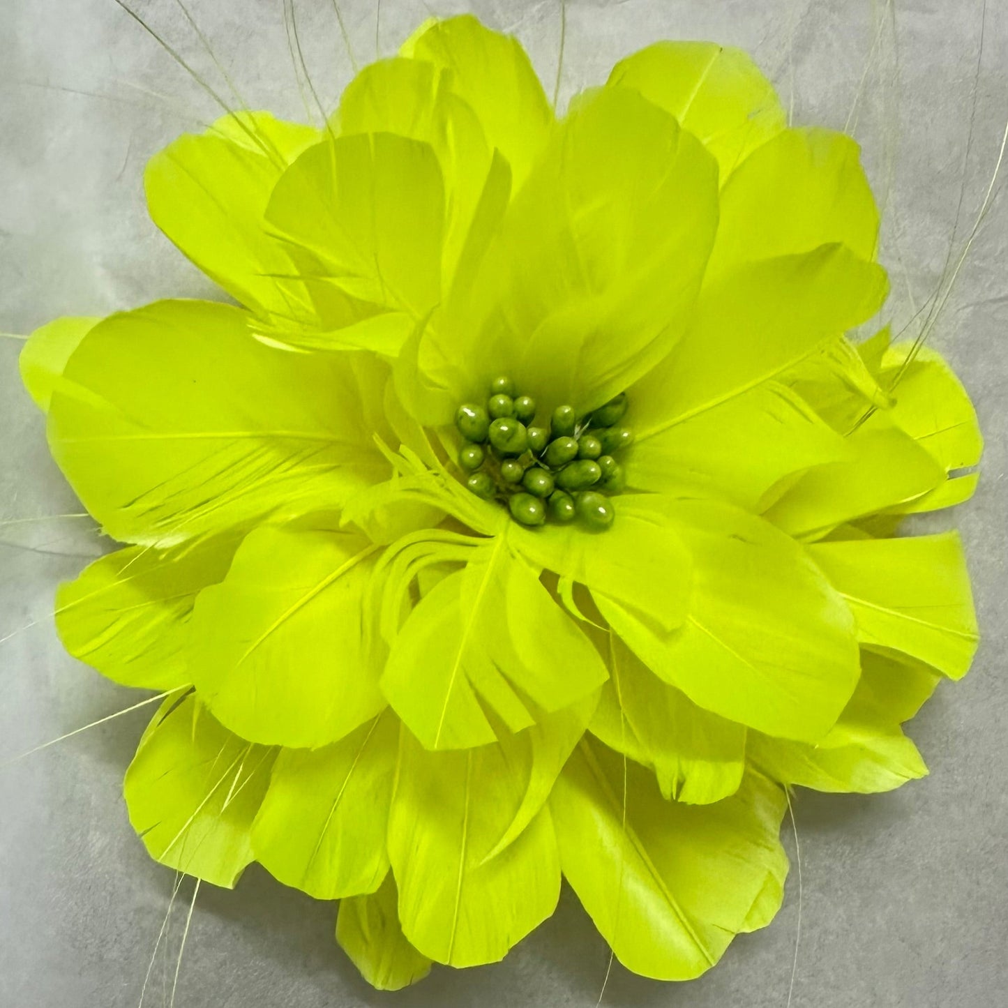 Feather Flower with Peacock Fringes (EF1097) neon