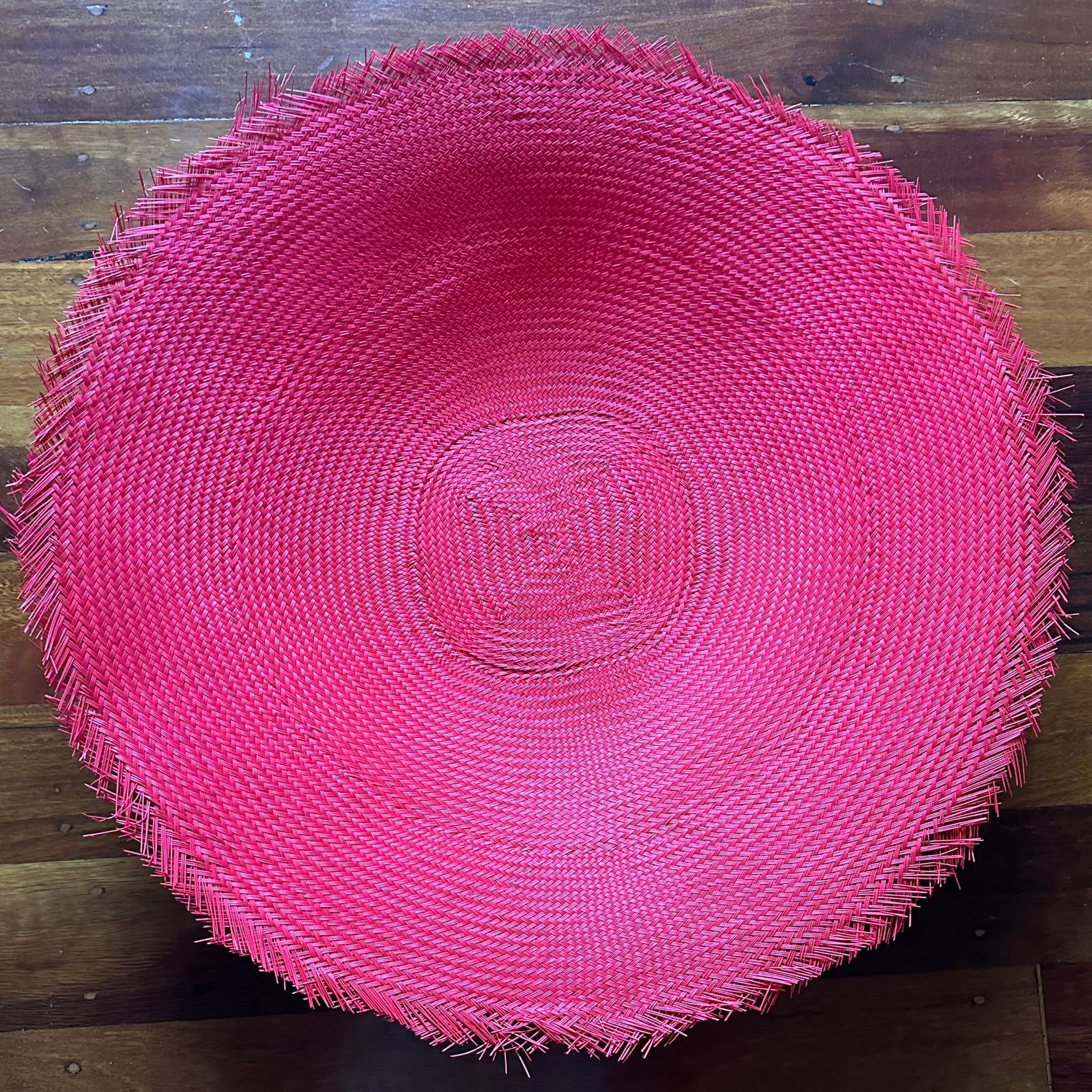 Buntal Mats Medium - Plain & Swirls [21"] - AU - B Unique Millinery