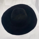wool felt capeline supa felt black