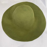 wool felt capeline supa felt olive green