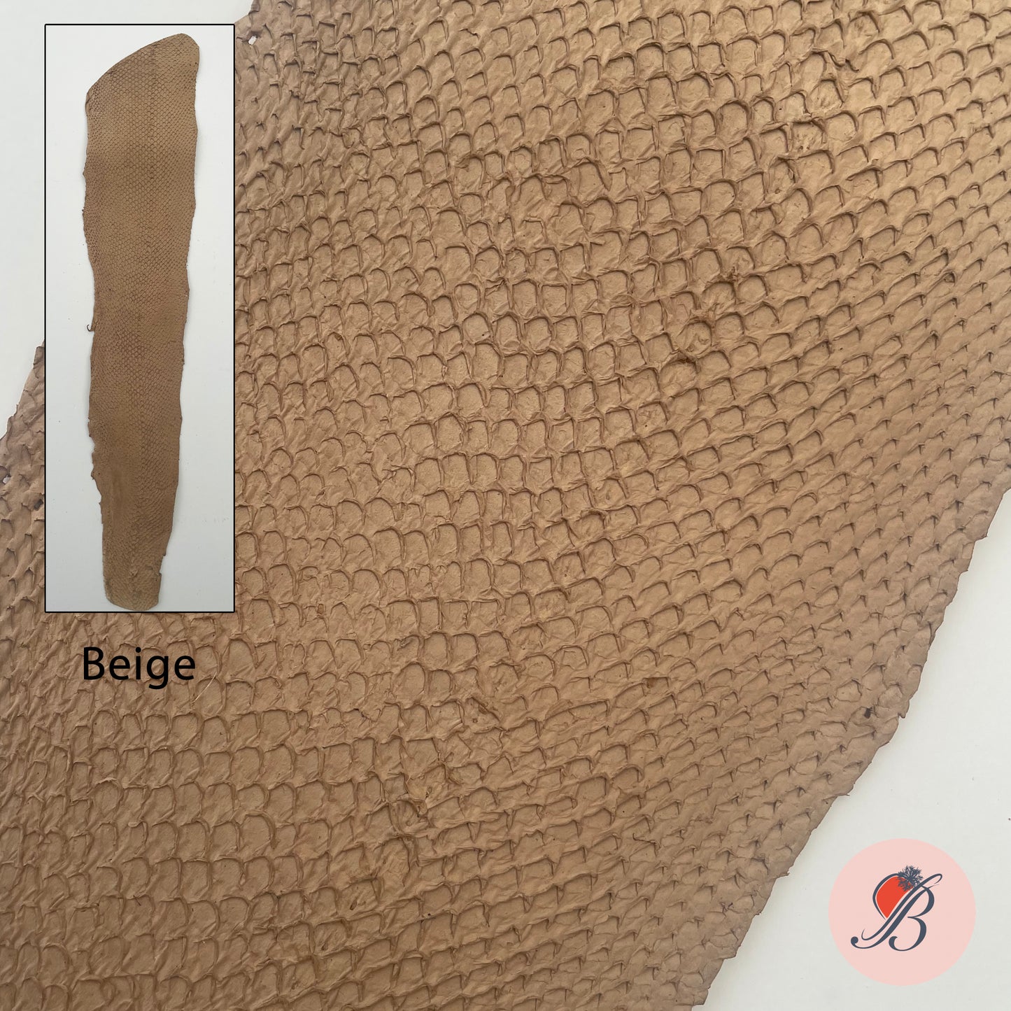 Salmon Fish Leather Piece - UK