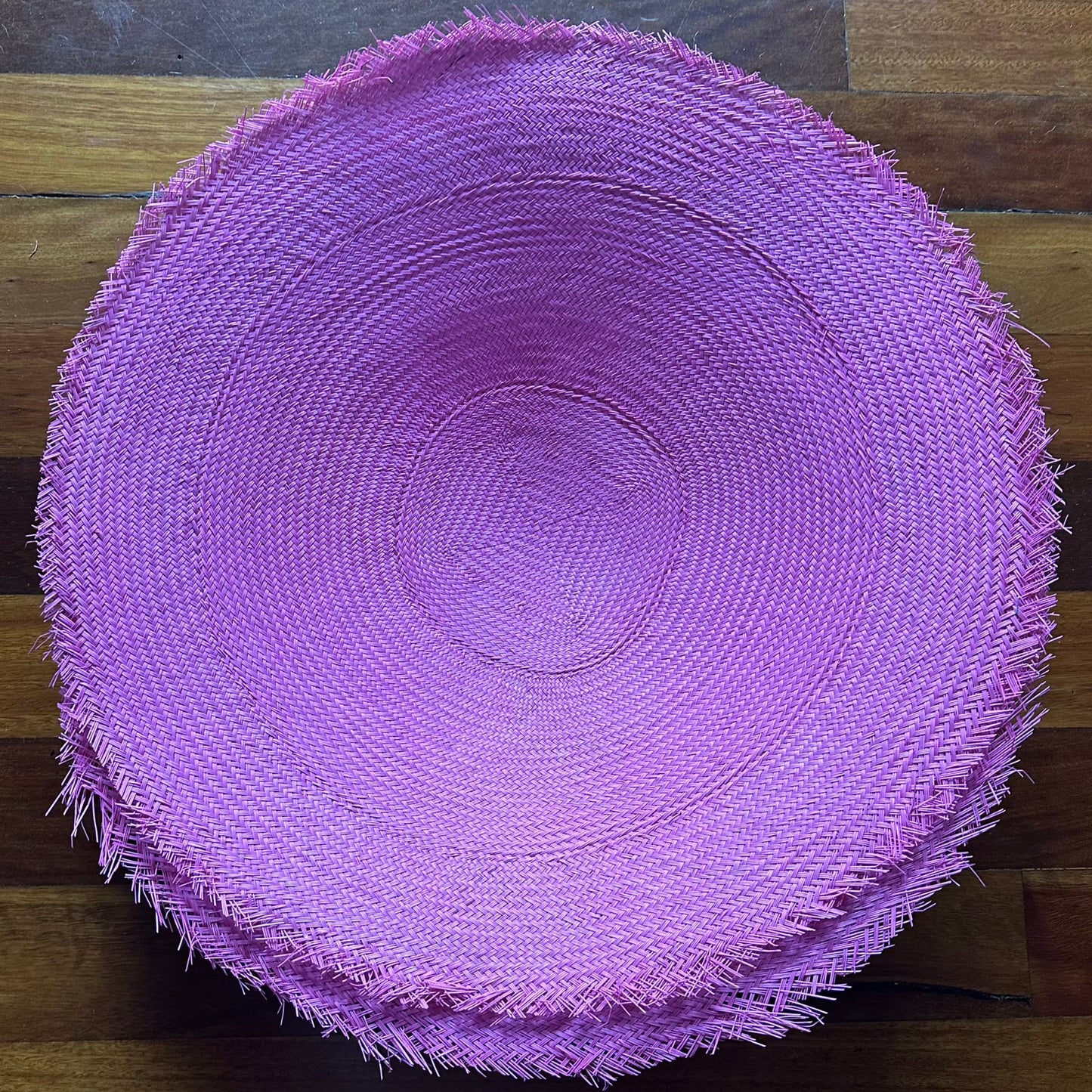 Buntal Mats Medium - Plain & Swirls [21"] - AU - B Unique Millinery