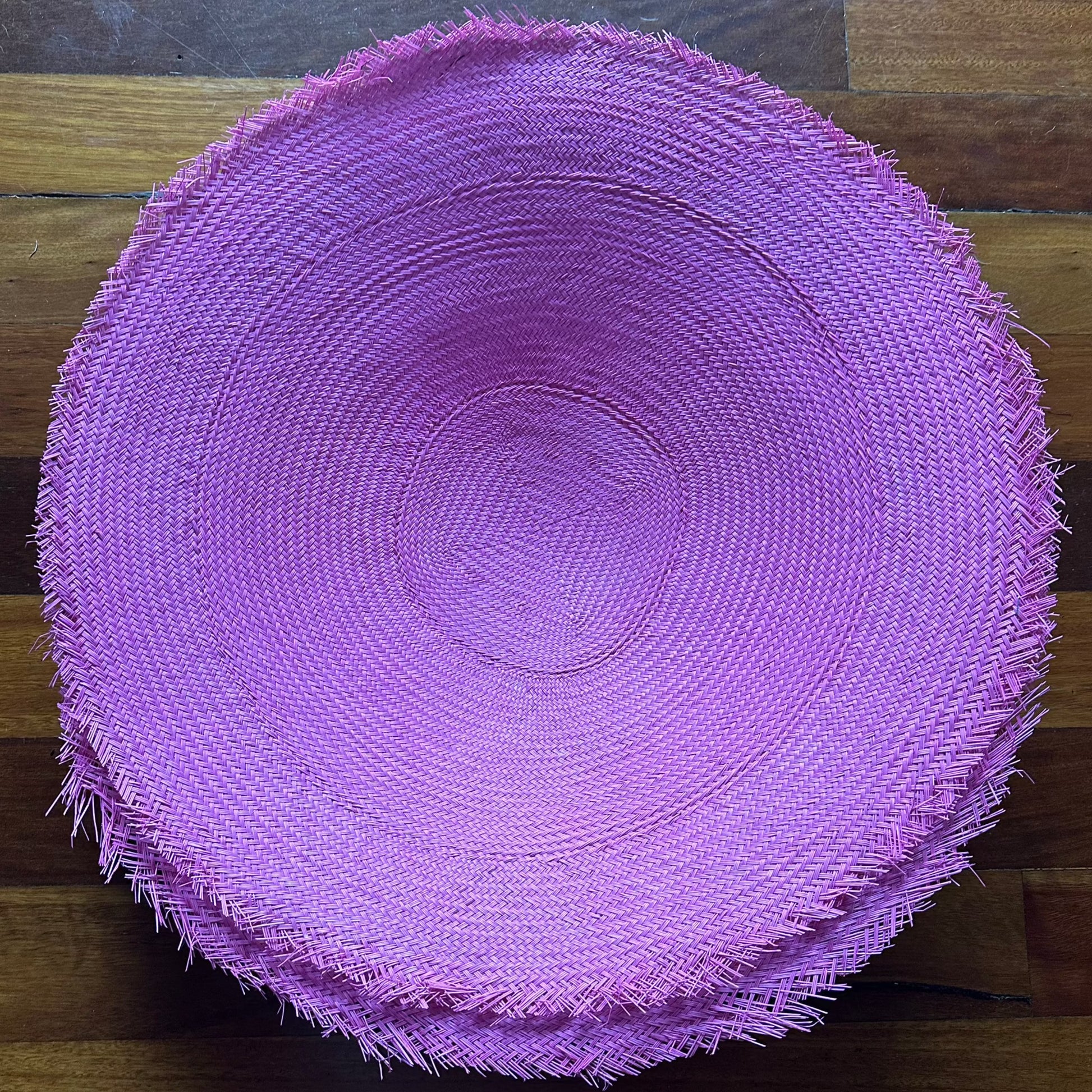 Buntal Mats Medium - Plain & Swirls [21"] - AU - B Unique Millinery