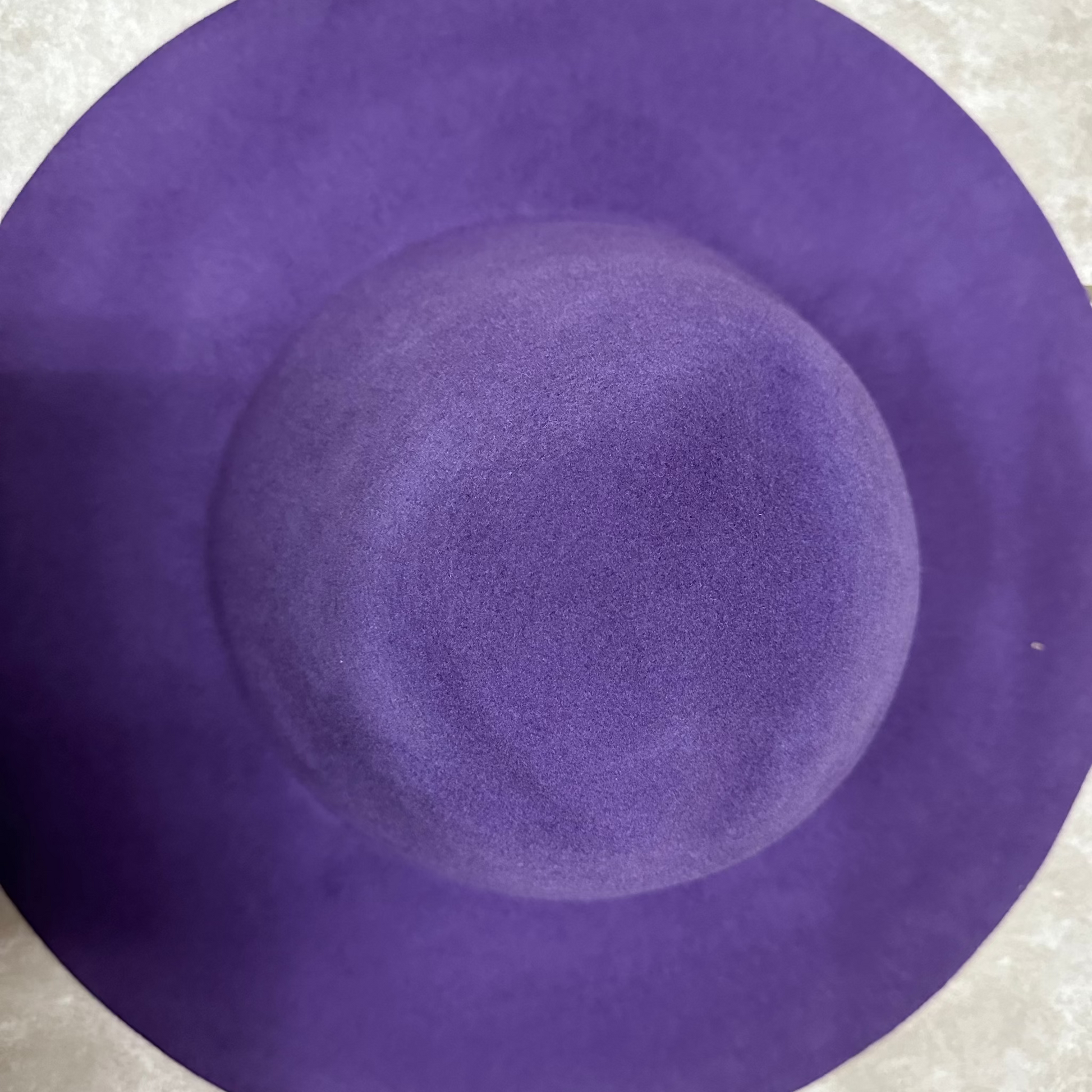 wool felt capelines pre-stiff  lilac