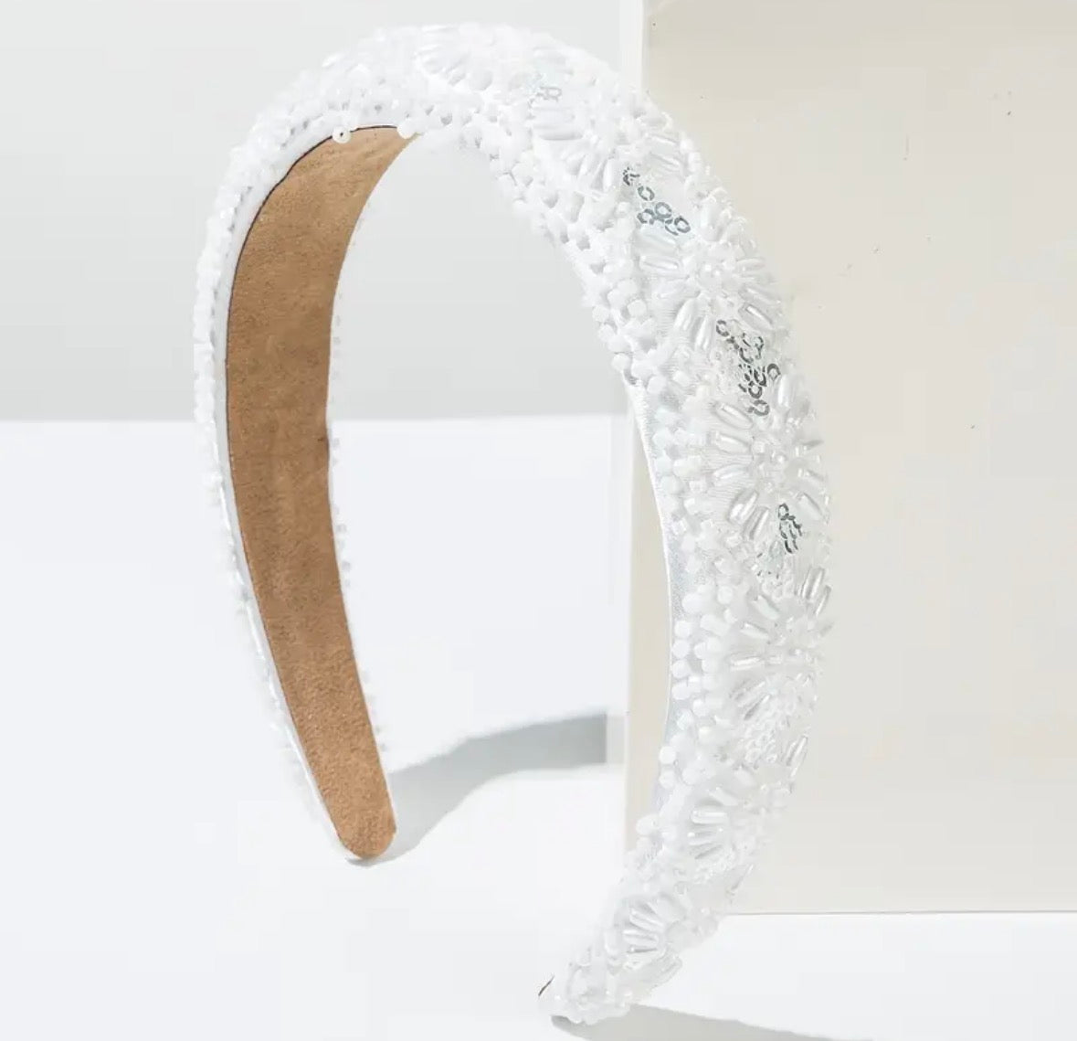 Cross-Pattern Beaded Headband - AU