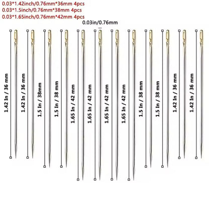 Gold Eye Side Opening Sewing Needles - UK
