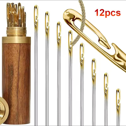 Gold Eye Side Opening Sewing Needles - UK
