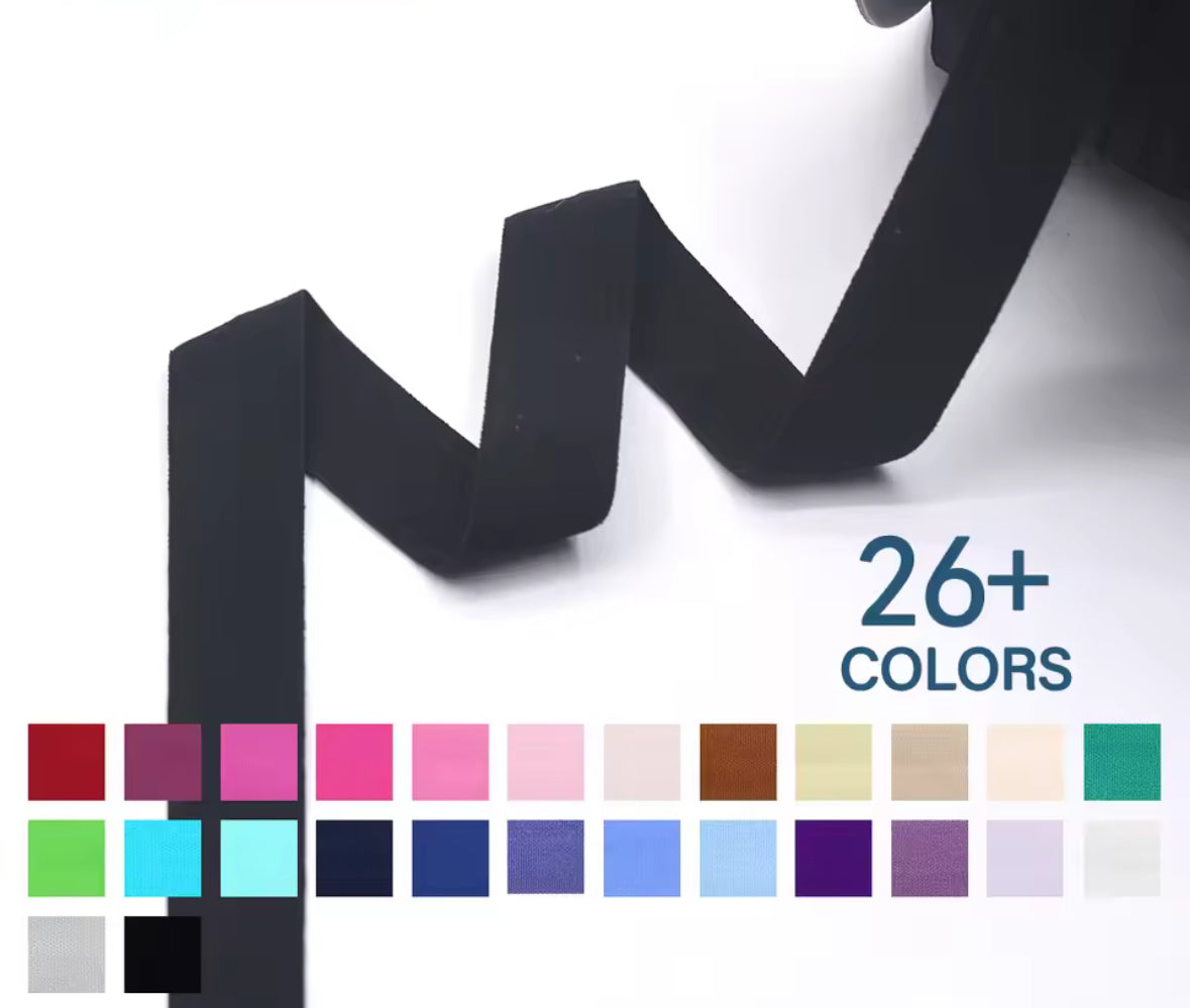 Fold Over - (7/8" / 20mm spandex matte  Binding Elastic - AU