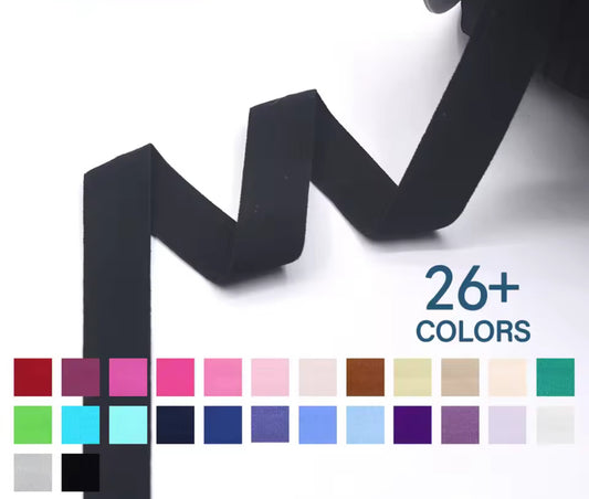 Fold Over - (7/8" / 20mm spandex matte  Binding Elastic - AU