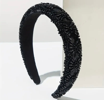 Cross-Pattern Beaded Headband - AU