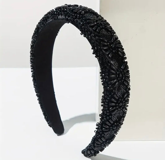 Cross-Pattern Beaded Headband - AU