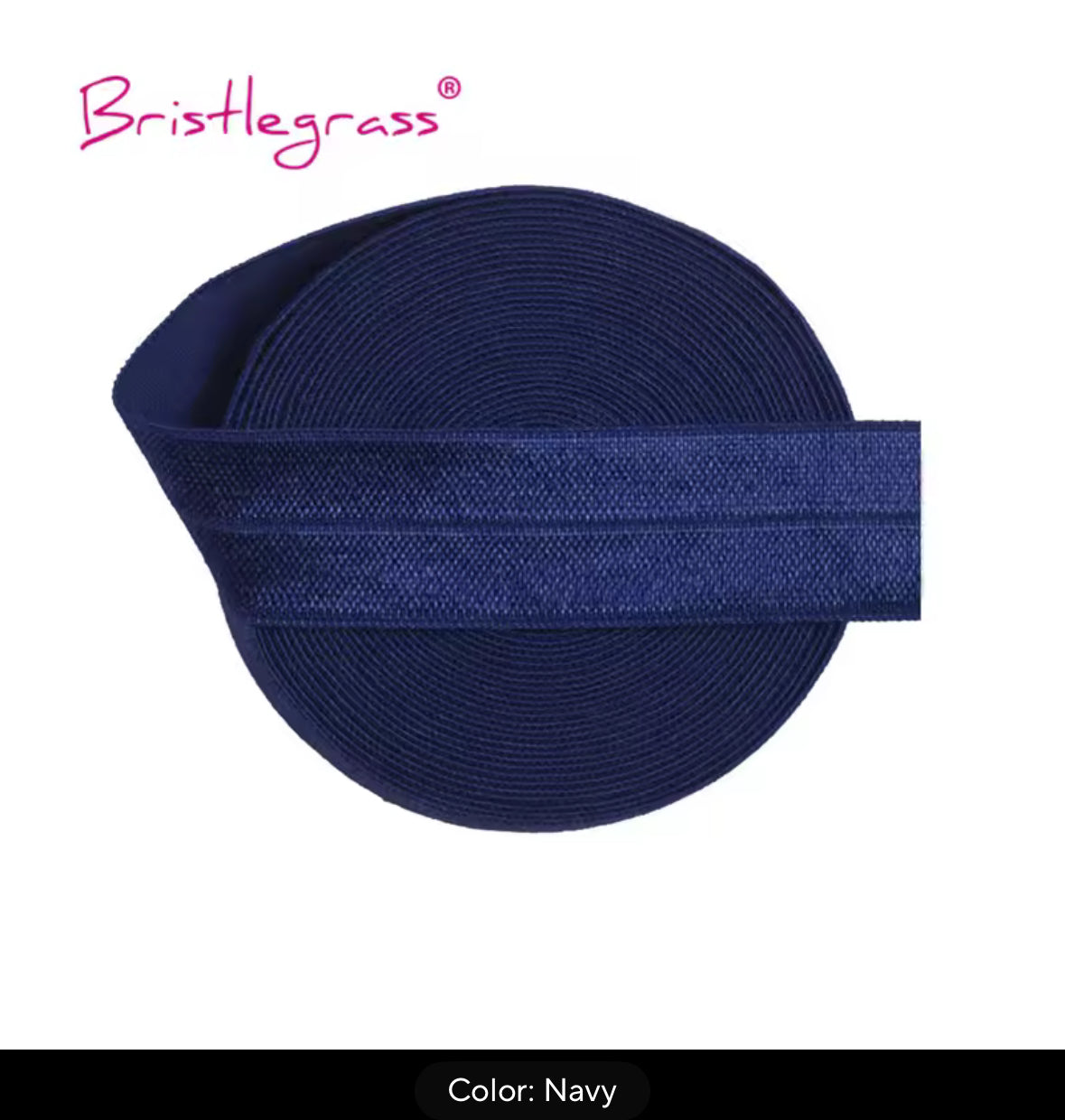 Fold Over - (7/8" / 20mm) Spandex Satin Binding Elastic - AU