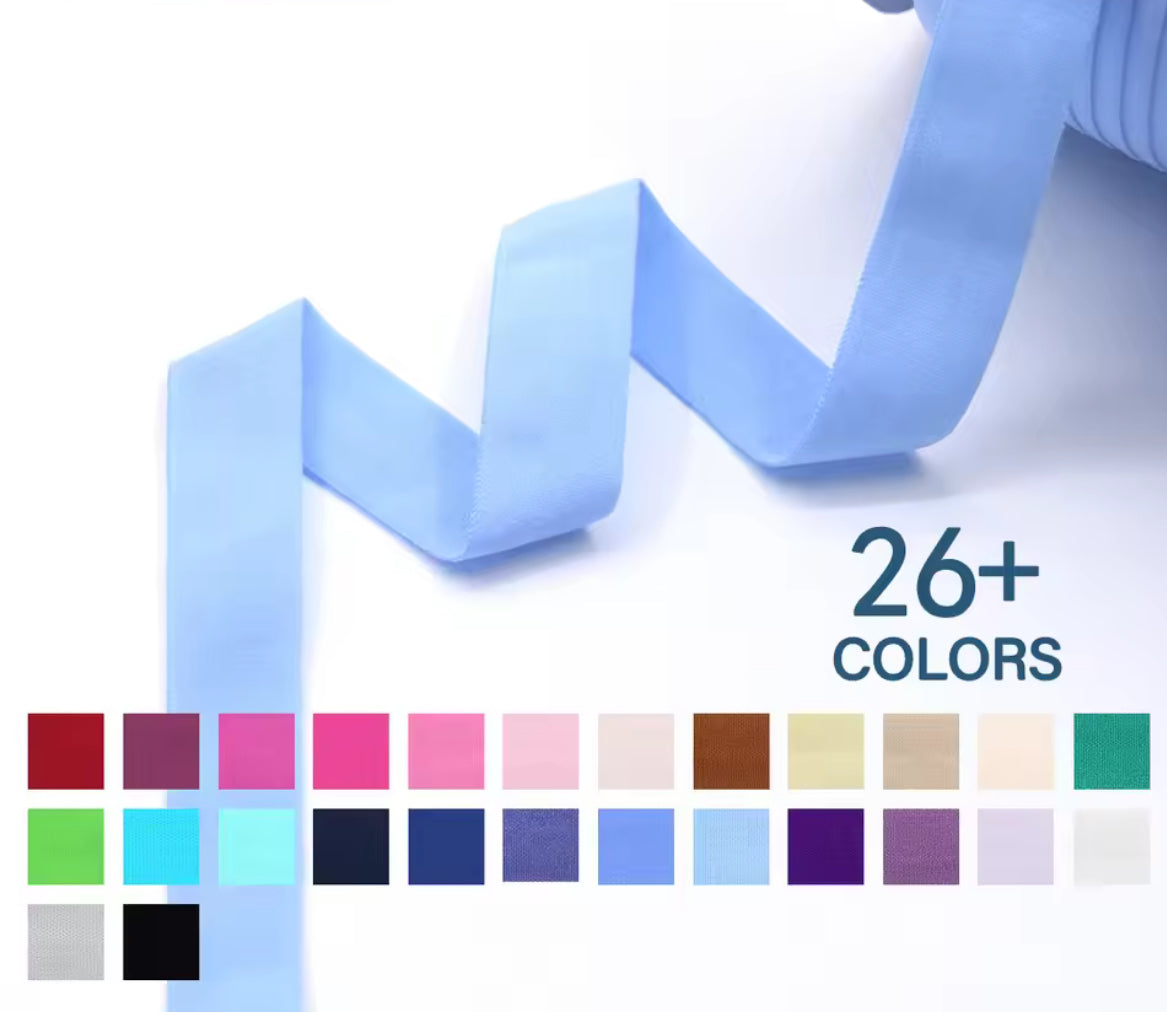 Fold Over - (7/8" / 20mm spandex matte  Binding Elastic - AU