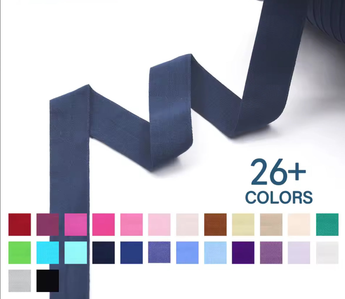 Fold Over - (7/8" / 20mm spandex matte  Binding Elastic - AU