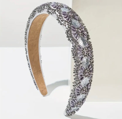 Cross-Pattern Beaded Headband - AU