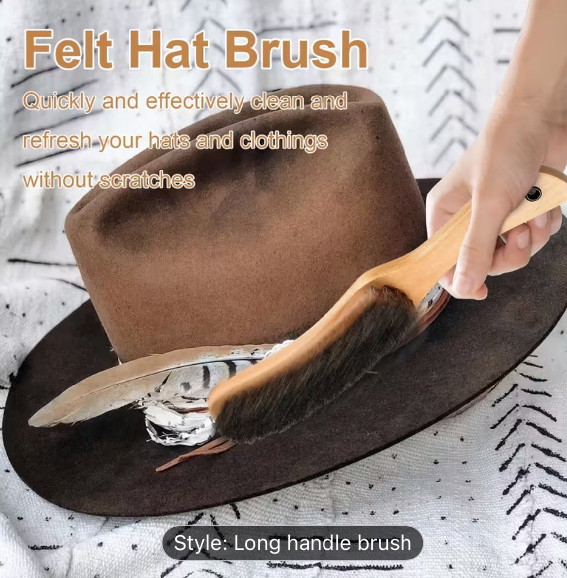 Horse Hair Hat Brush - AU