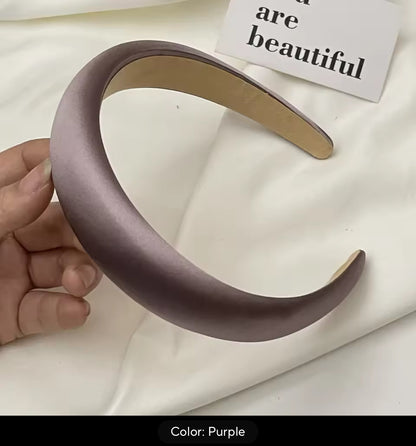 Satin Slightly Padded Headbands - AU