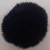 Black fur ball from B Unique Millinery 