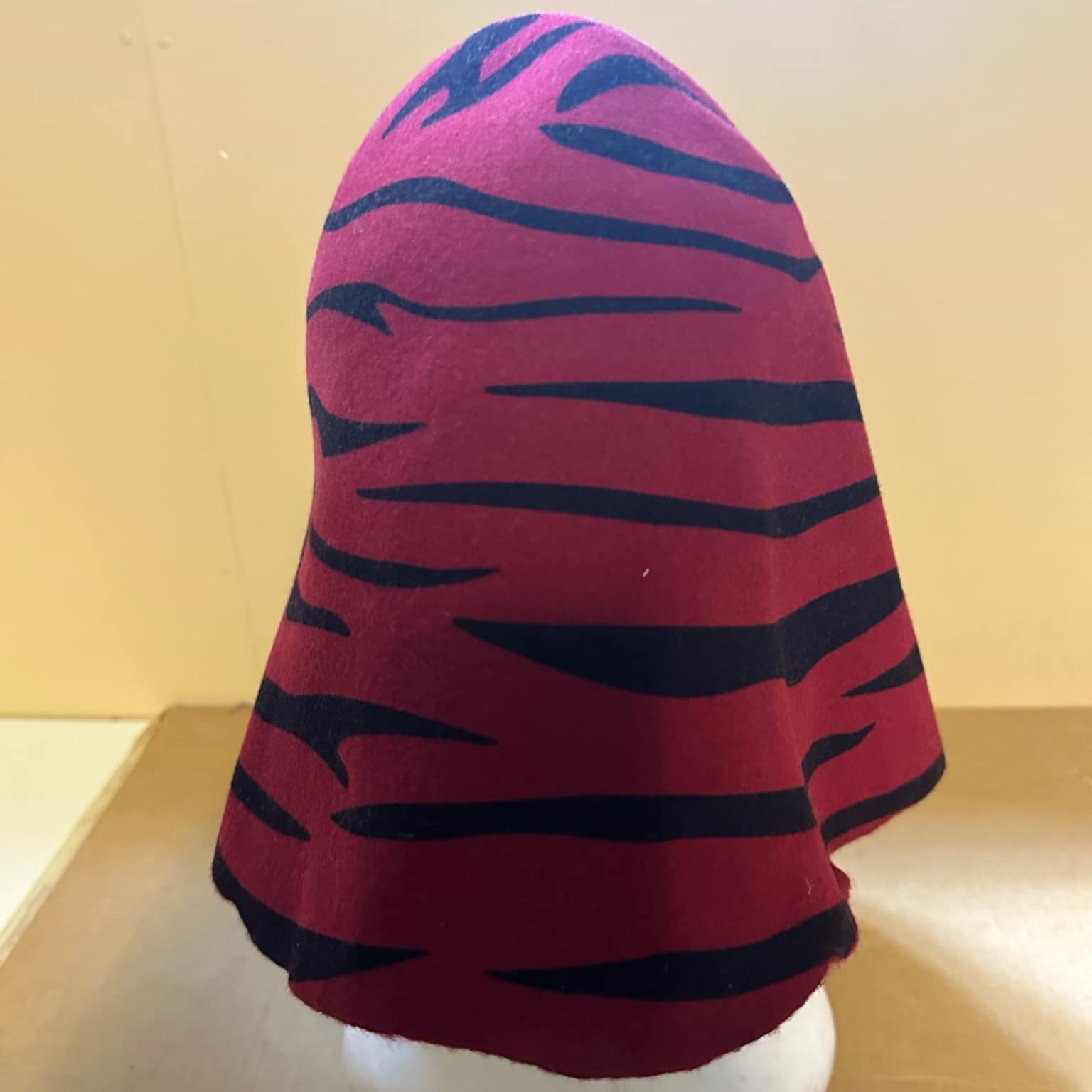 printed hoods red zebra