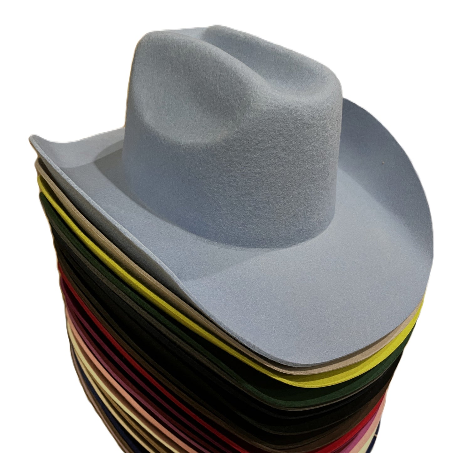 Pre-Blocked Cowboy Wool Felt Hats - Western Weight - Pre-Stiffened - AU