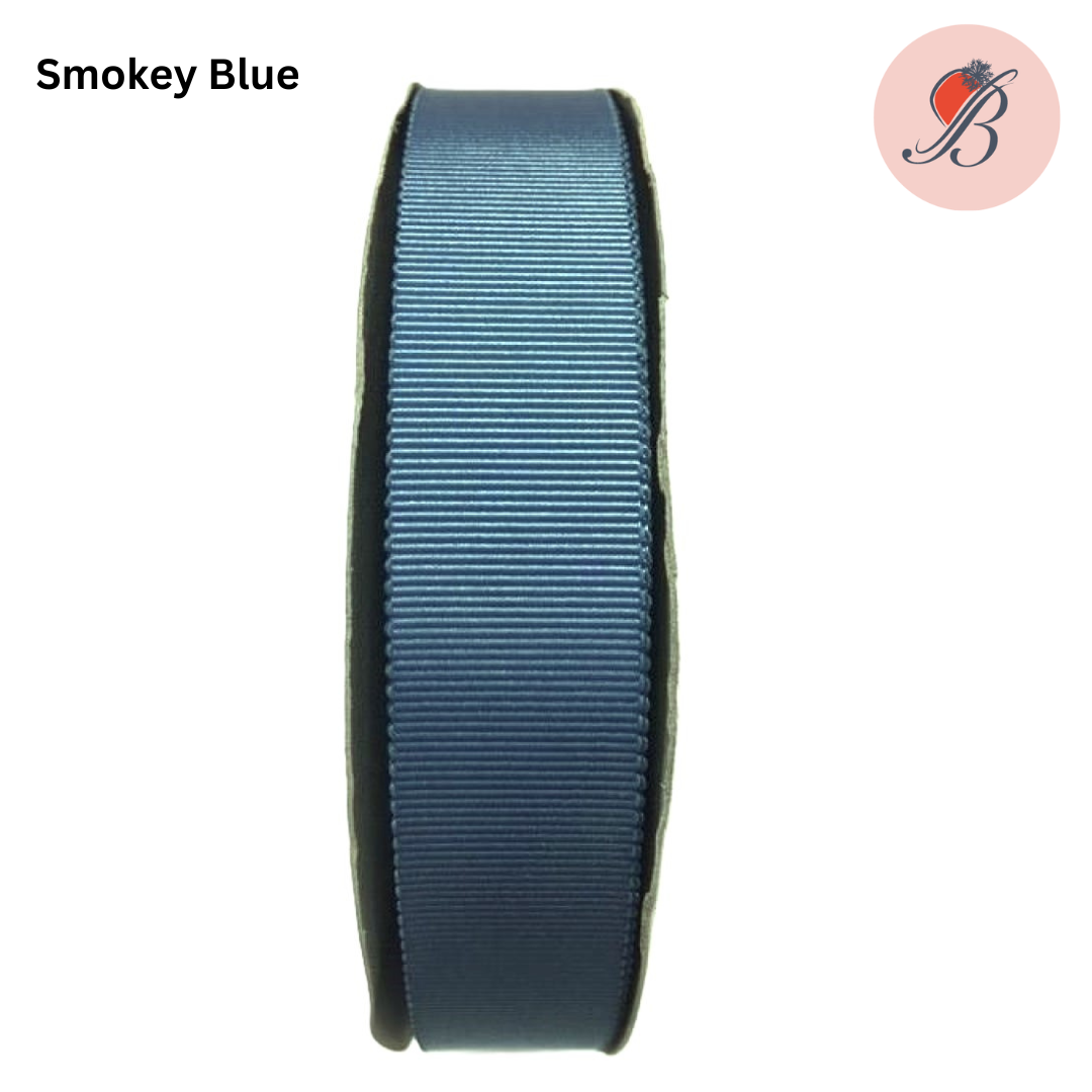 Petersham Ribbon - Smokey Blue