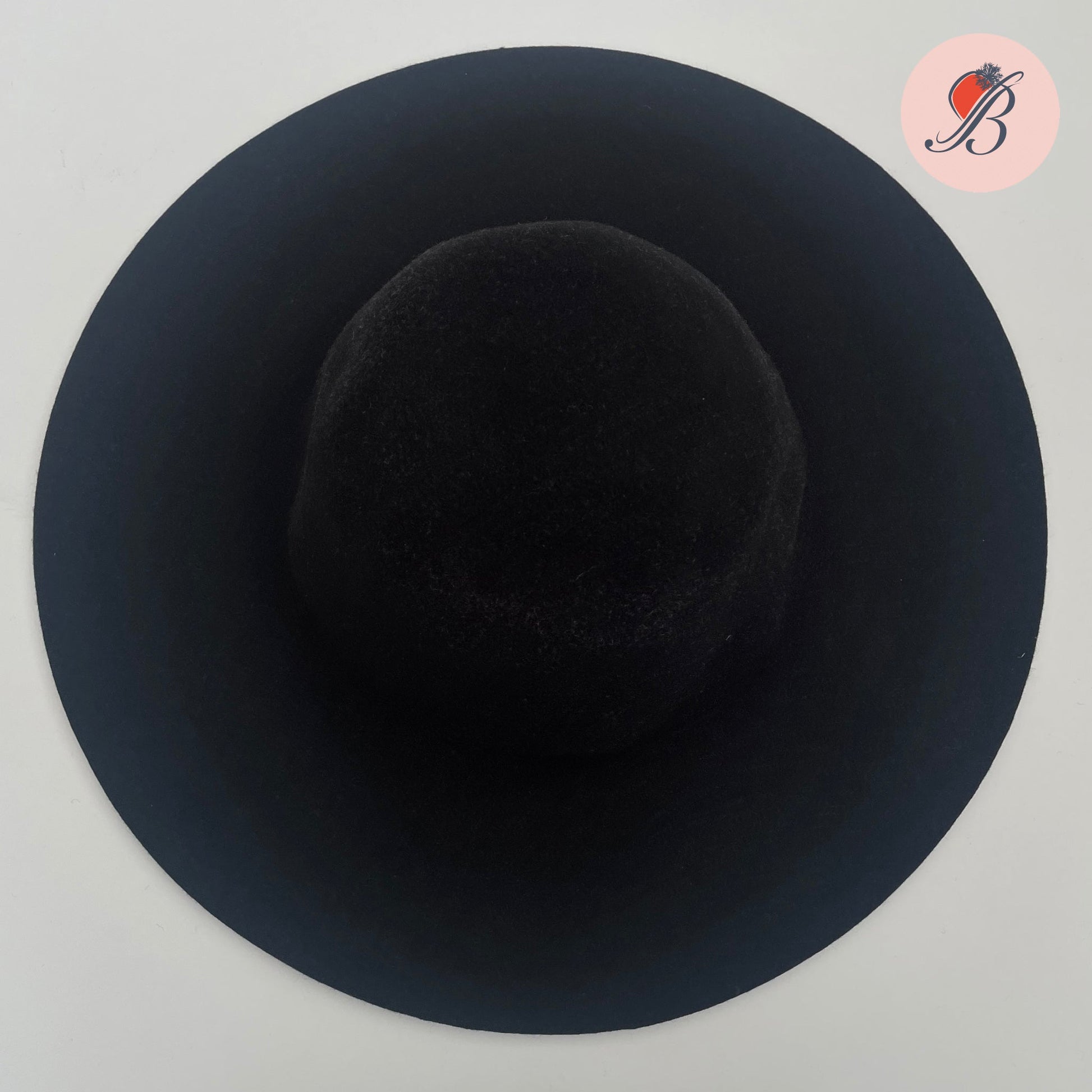 wool felt capelines pre-stiff  black