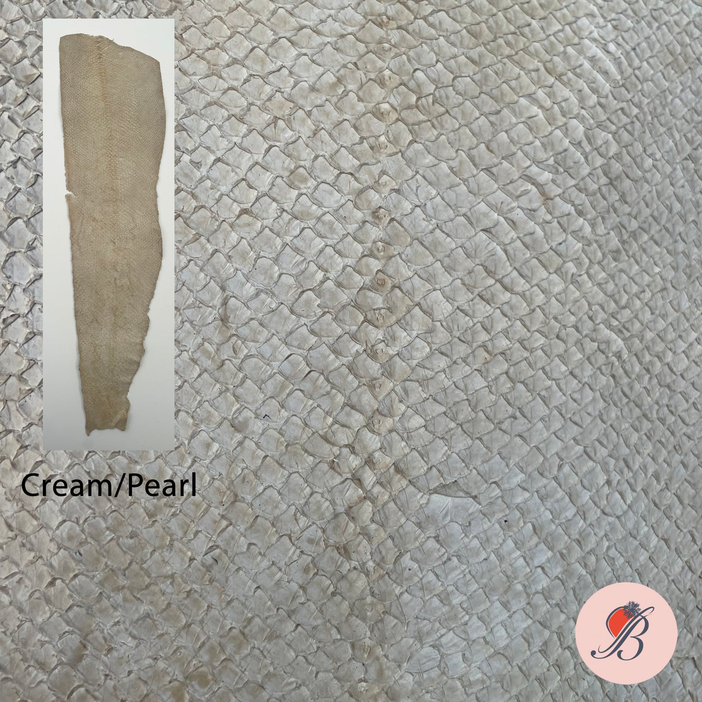 Salmon Fish Leather Piece - UK