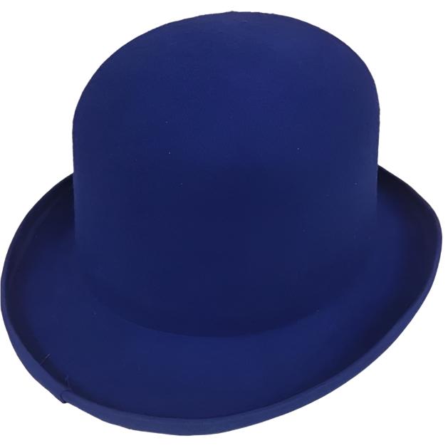 electric blue  bribie wool felt blocked hat bases
