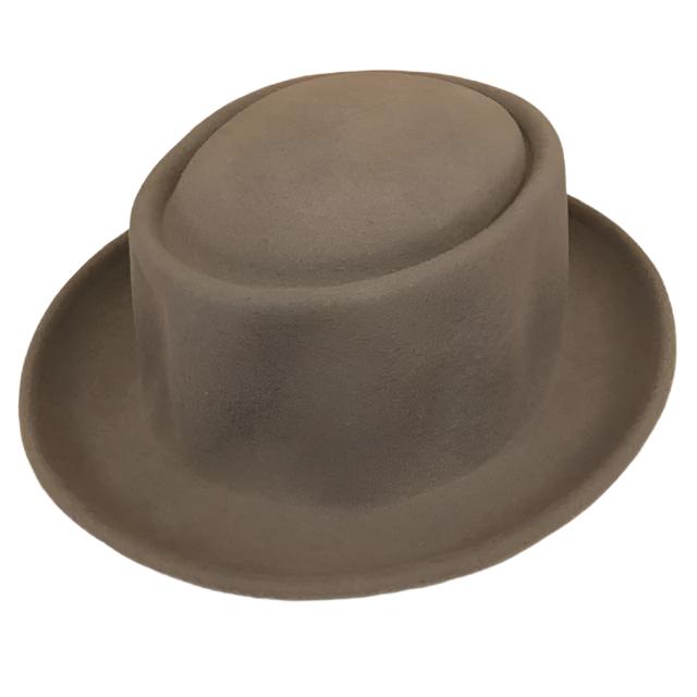 grey tweedsmuir  wool felt blocked hat bases