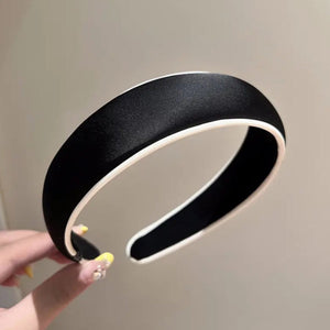 Satin Padded Headbands with Contrast Piping - AU